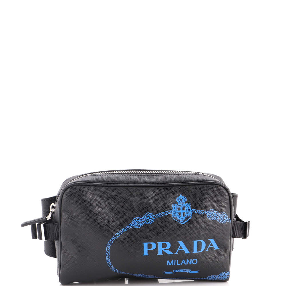 Prada Logo Waist Bag Printed Saffiano #320861P13B